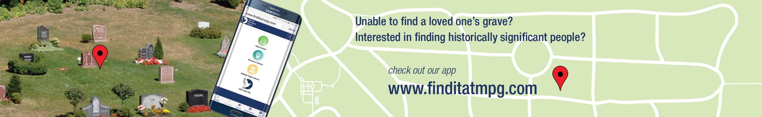 Navigate to our app: www.finditatmpg.com.