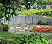 Scattering garden at Prospect Cemetery in Toronto