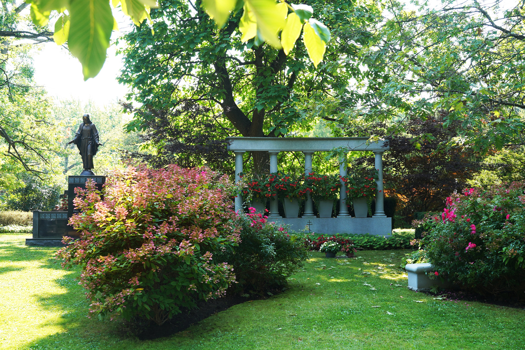 Peaceful view of Mount Pleasant Cemetery