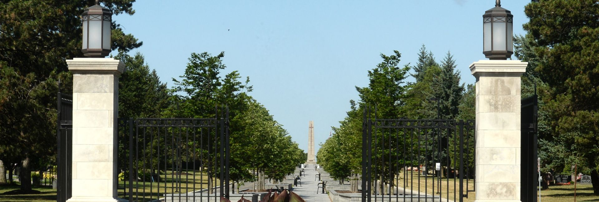 York Cemetery and Funeral Centre gate