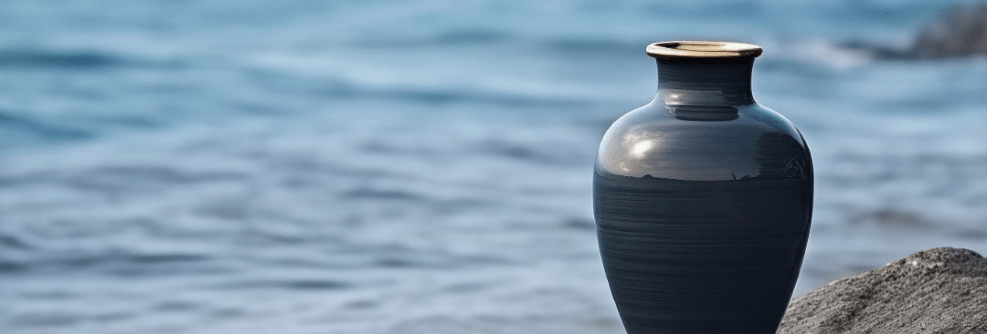 urn by water