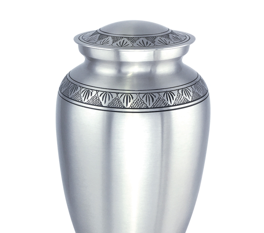 classic pewter urn