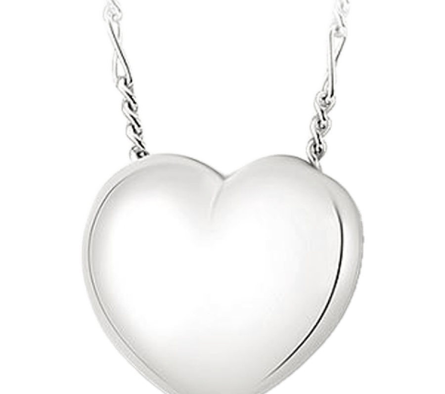 silver heart pendant