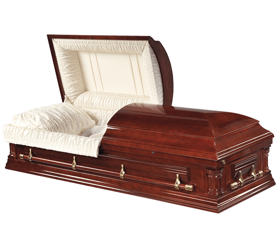 wooden casket