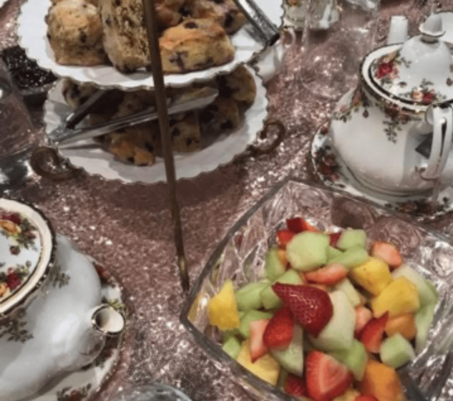 scones and fruit