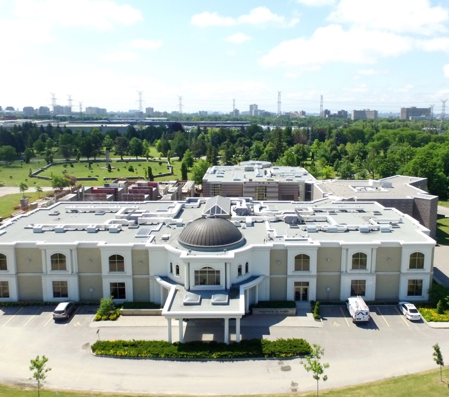mausoleum exterior at Beechwood Cemetery