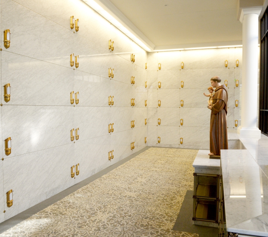 Crypts & Niches with Statue of Joseph