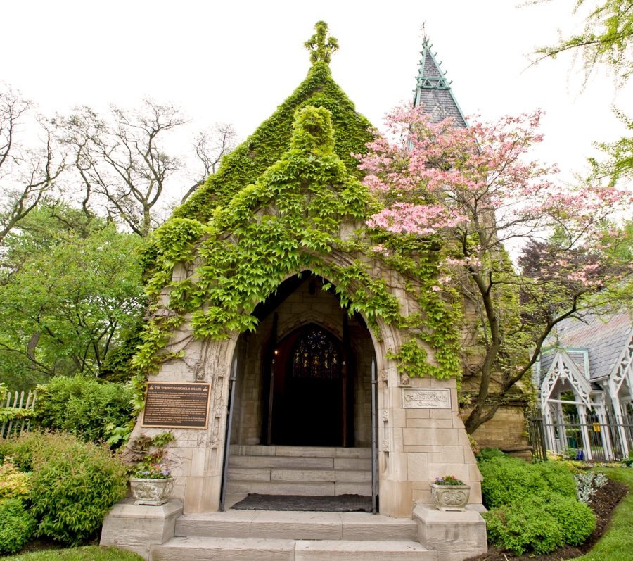 Peaceful view of Toronto Necropolis
