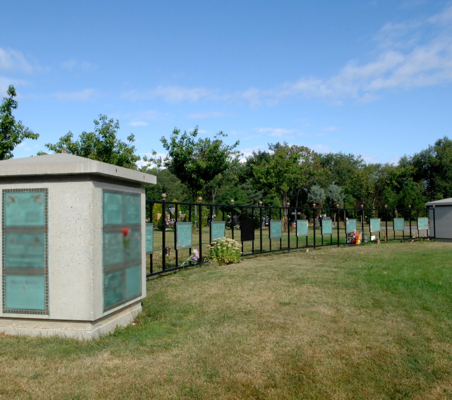 outdoor niches with blue sky