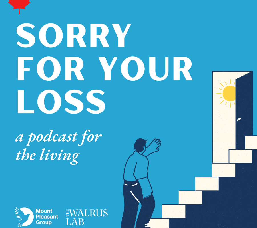 illustration of a man walking up the stairs to an open door