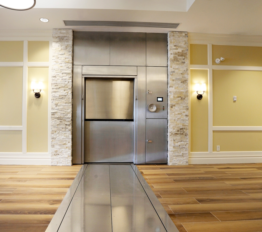 Cremation retort at Thornton