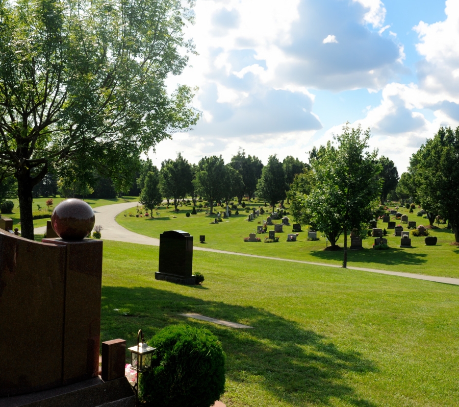 Peaceful view of Thornton Cemetery