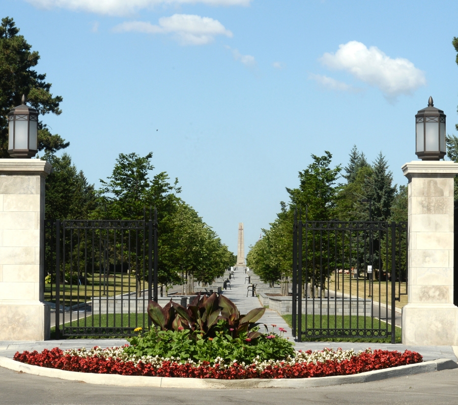 York Cemetery and Funeral Centre gate