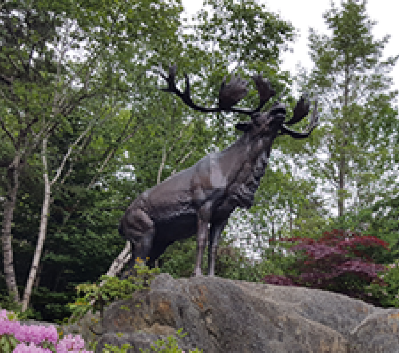 statue of a caribou