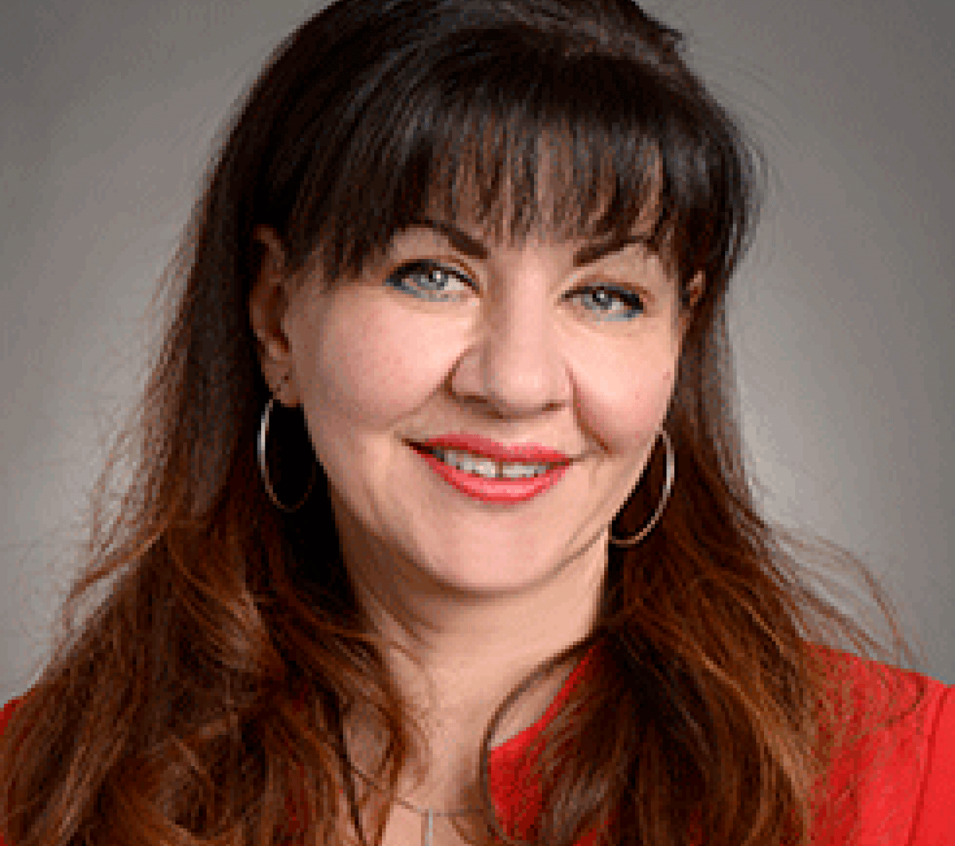 woman with long dark hair