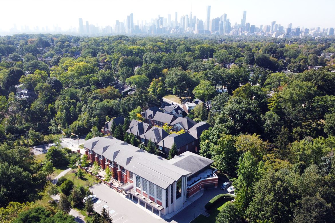 Arial view of Mount Pleasant Cemetery, Cremation and Funeral Centres