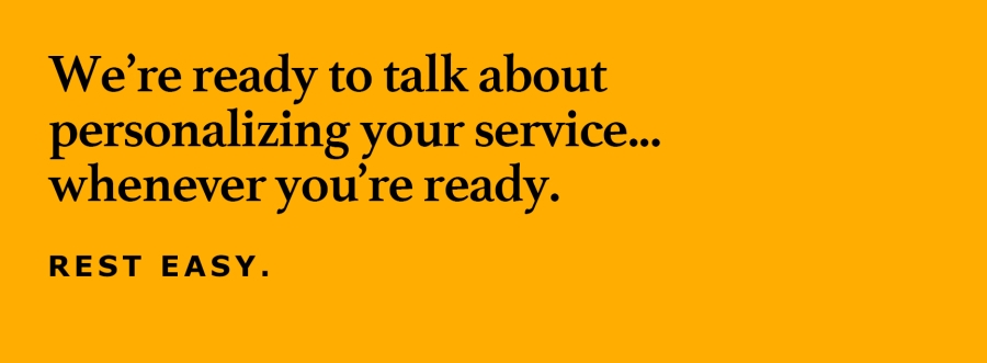 black text on yellow background