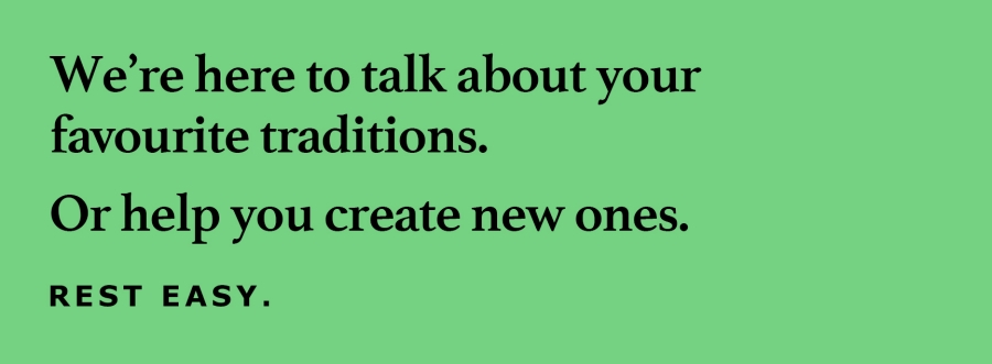 black text on green background