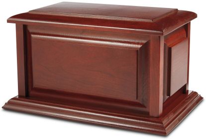 wooden urn