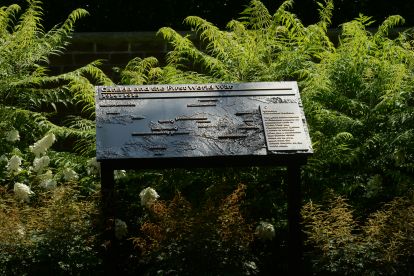 plaque of world war one map