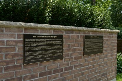 plaque of the second battle of ypres
