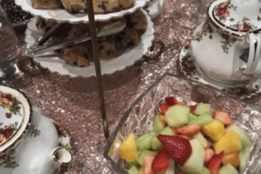 scones and fruit