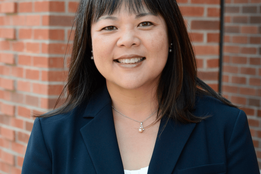 asian woman smiling