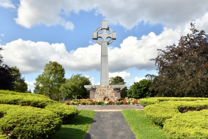 Peaceful view of Pine Hills Cemetery and Funeral Centre, highlighting its tranquil grounds, mature trees, and historic memorials.
